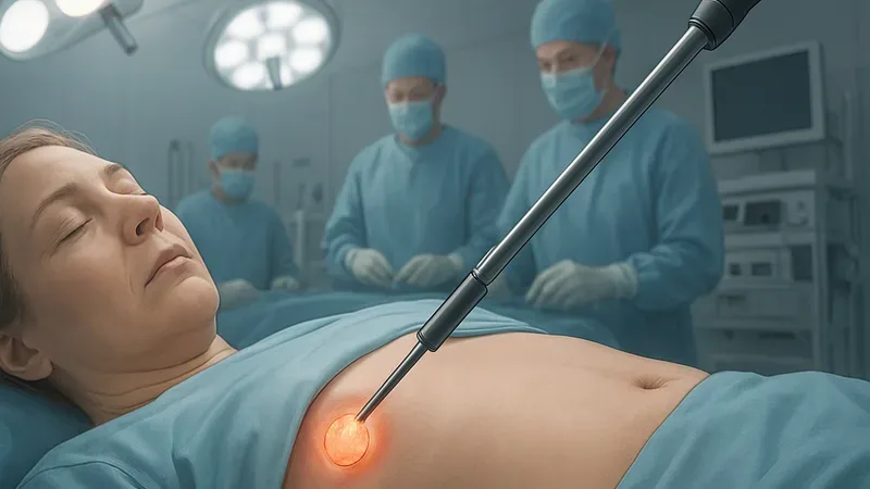 Cirurgia Laparoscópica para um Cisto Raro do Intestino Posterior: Relato de Caso